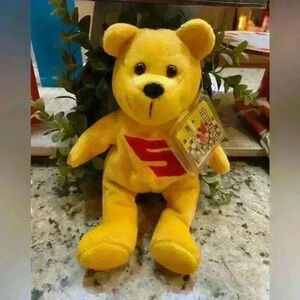 Vintage 1999 Nascar Plush Bear No. 5 - Terry Labonte (Racing Champions)